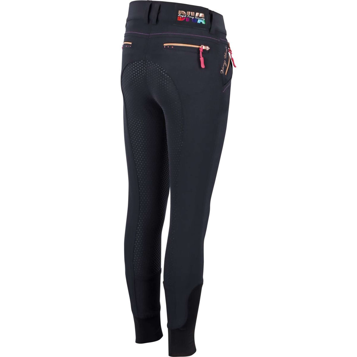 Harry's Horse Breeches Diva Fuchsia Full Grip Black