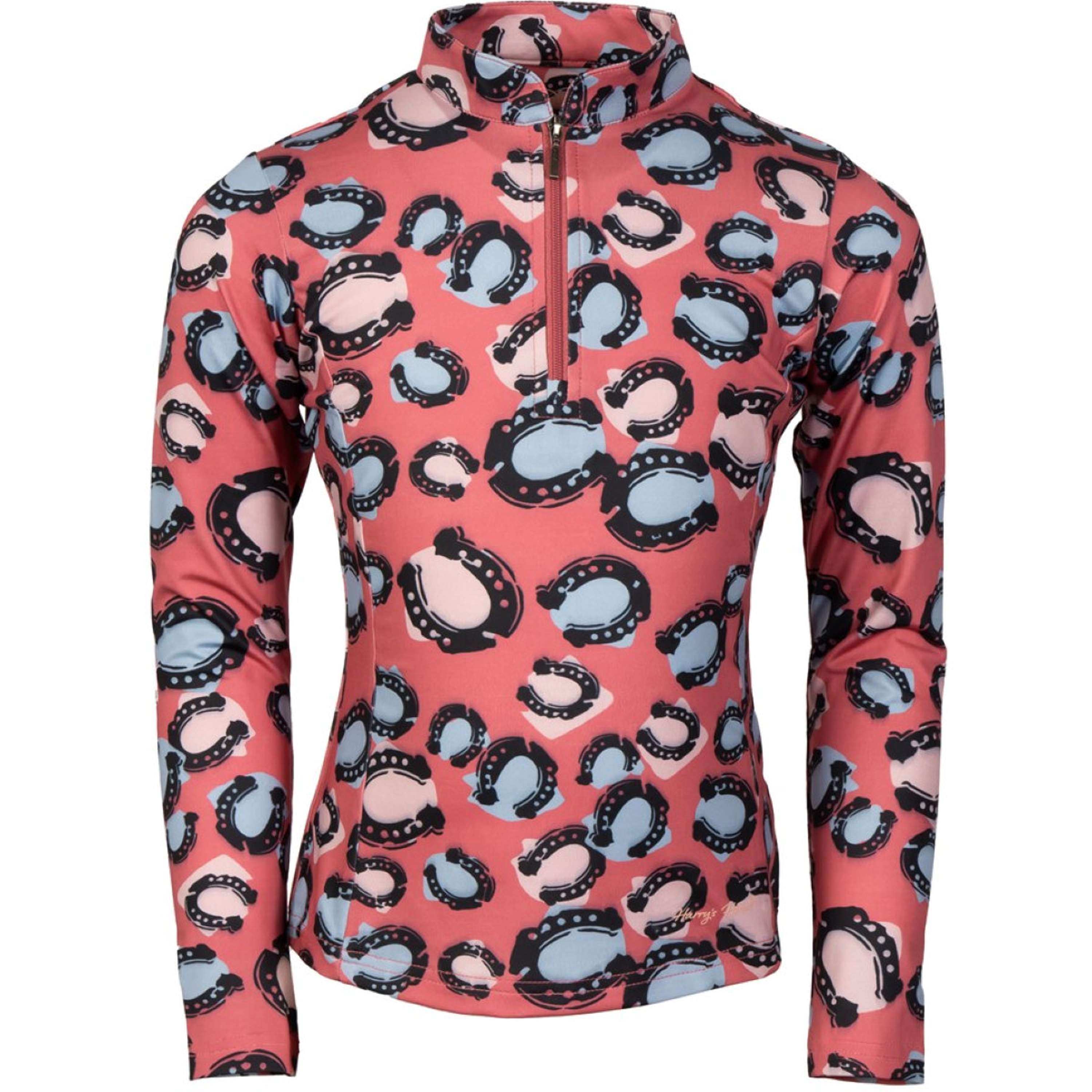 Harry's Horse Training shirt Diva Mauvewood Horsehoe Mauvewood