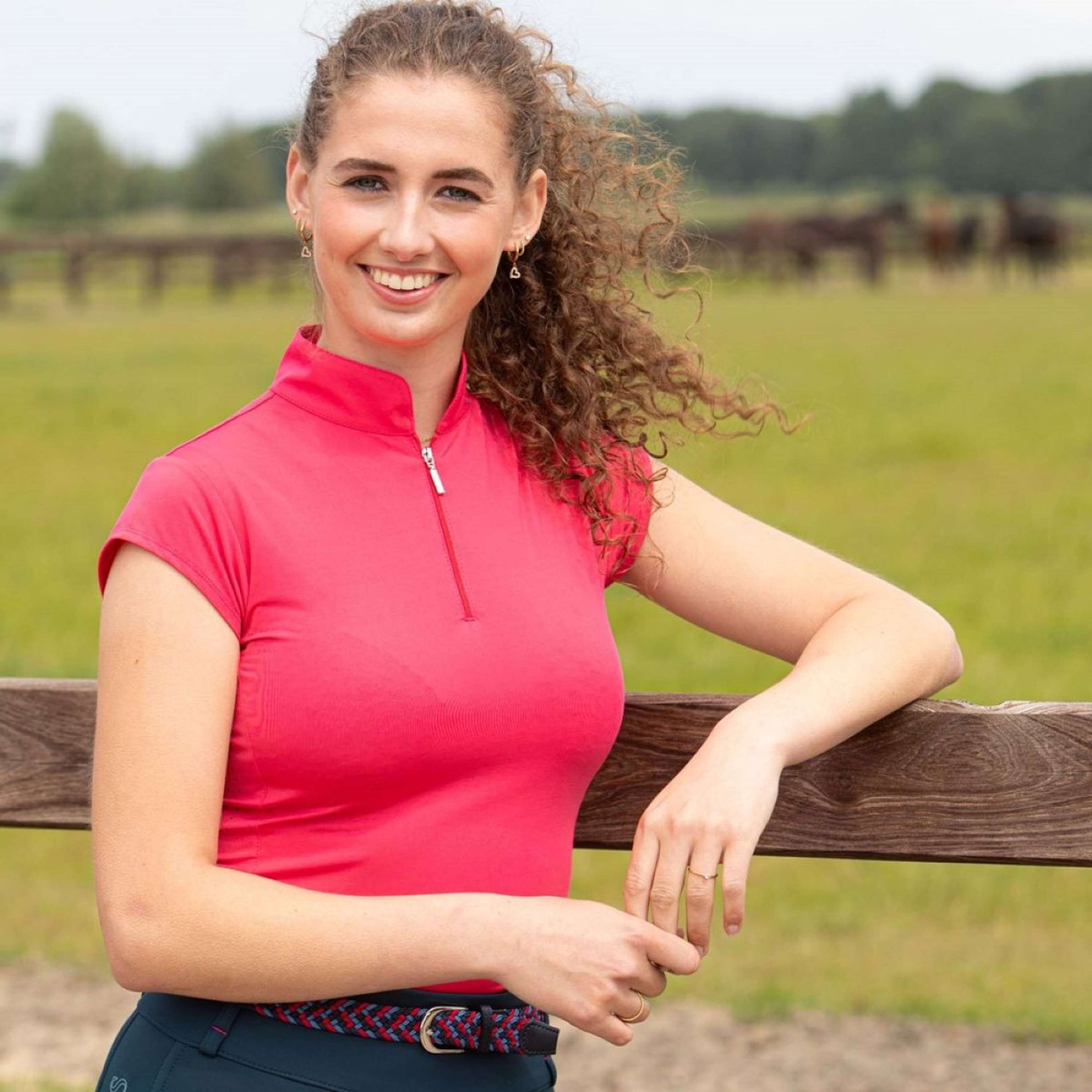 Harry's Horse Shirt Sporty Capsleeve Barberry