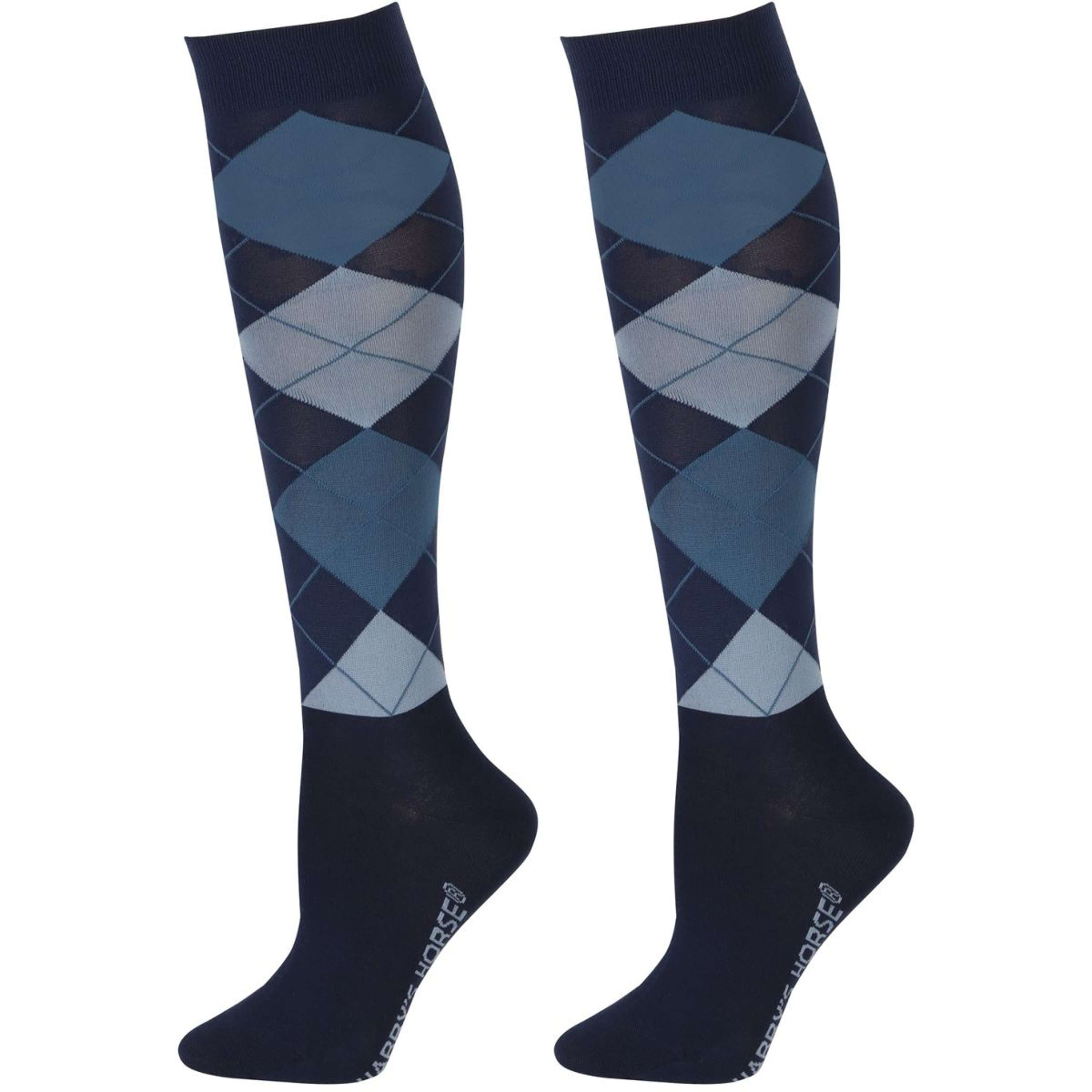 Harry's Horse Riding Socks Arygle Navy