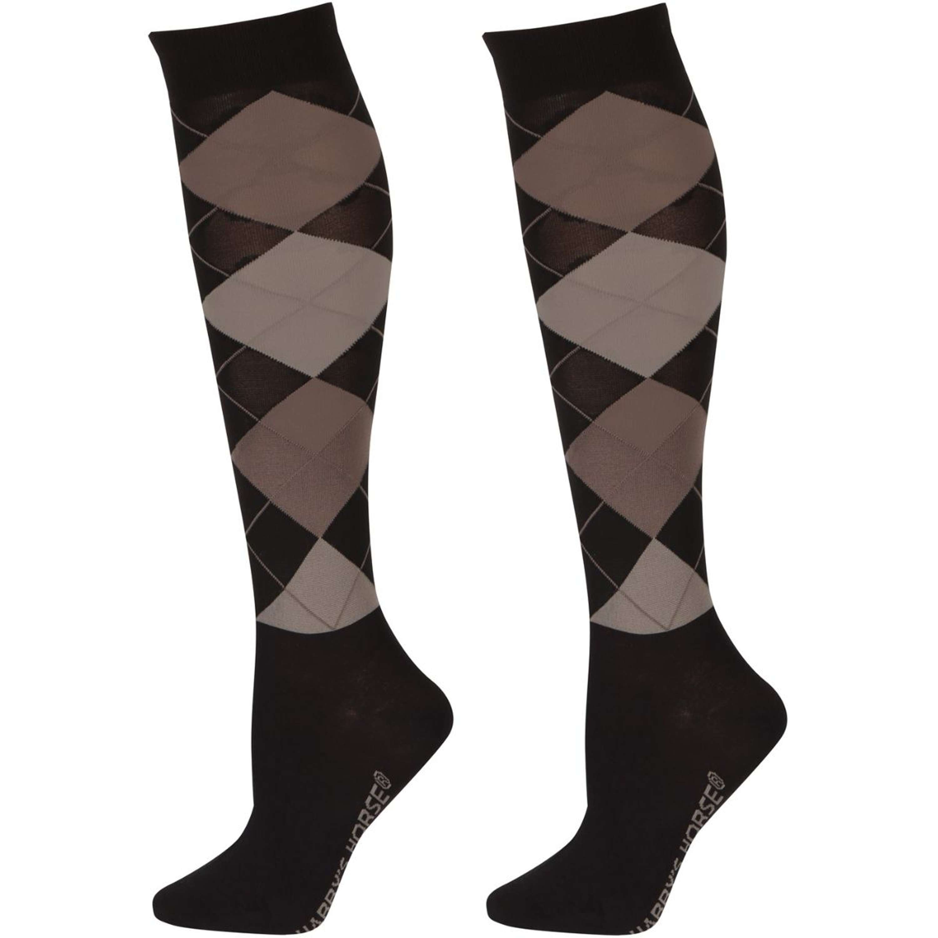 Harry's Horse Riding Socks Arygle Black