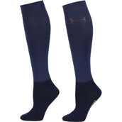 Harry's Horse Riding Socks Bit Navy