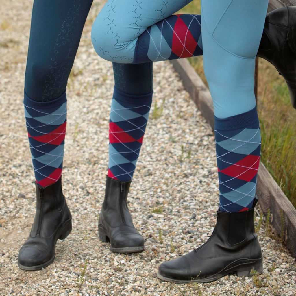 Harry's Horse Socks Check Moonlit Ocean