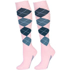 Harry's Horse Socks Check Pink Dolphin