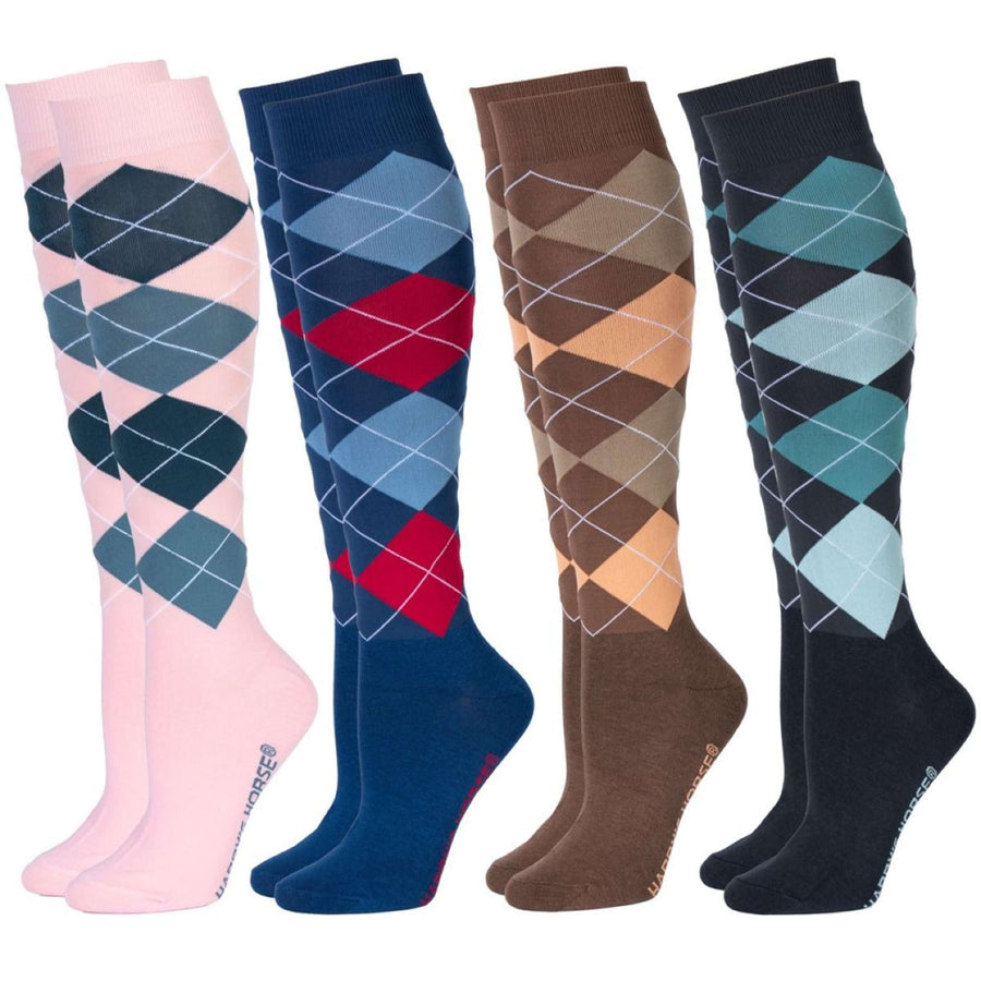 Harry's Horse Socks Check Moonlit Ocean