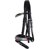 Harry's Horse Bridle Diva Rainbow Black