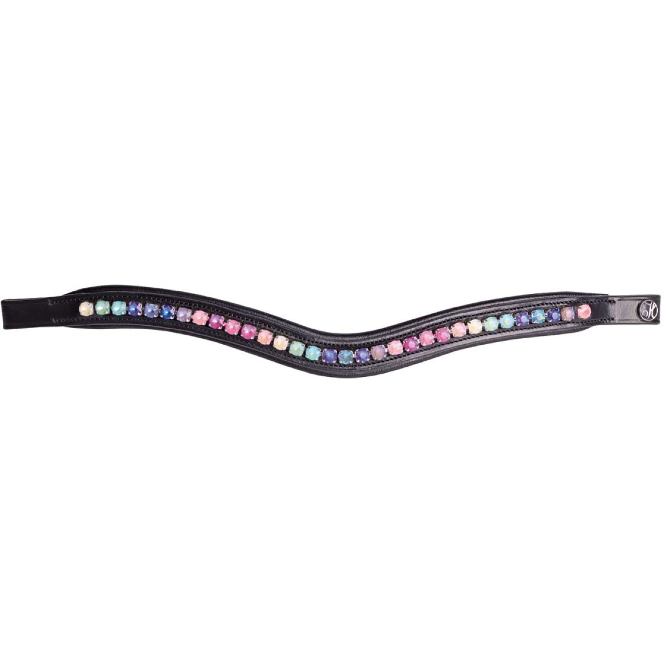 Harry's Horse Browband Rainbow Black