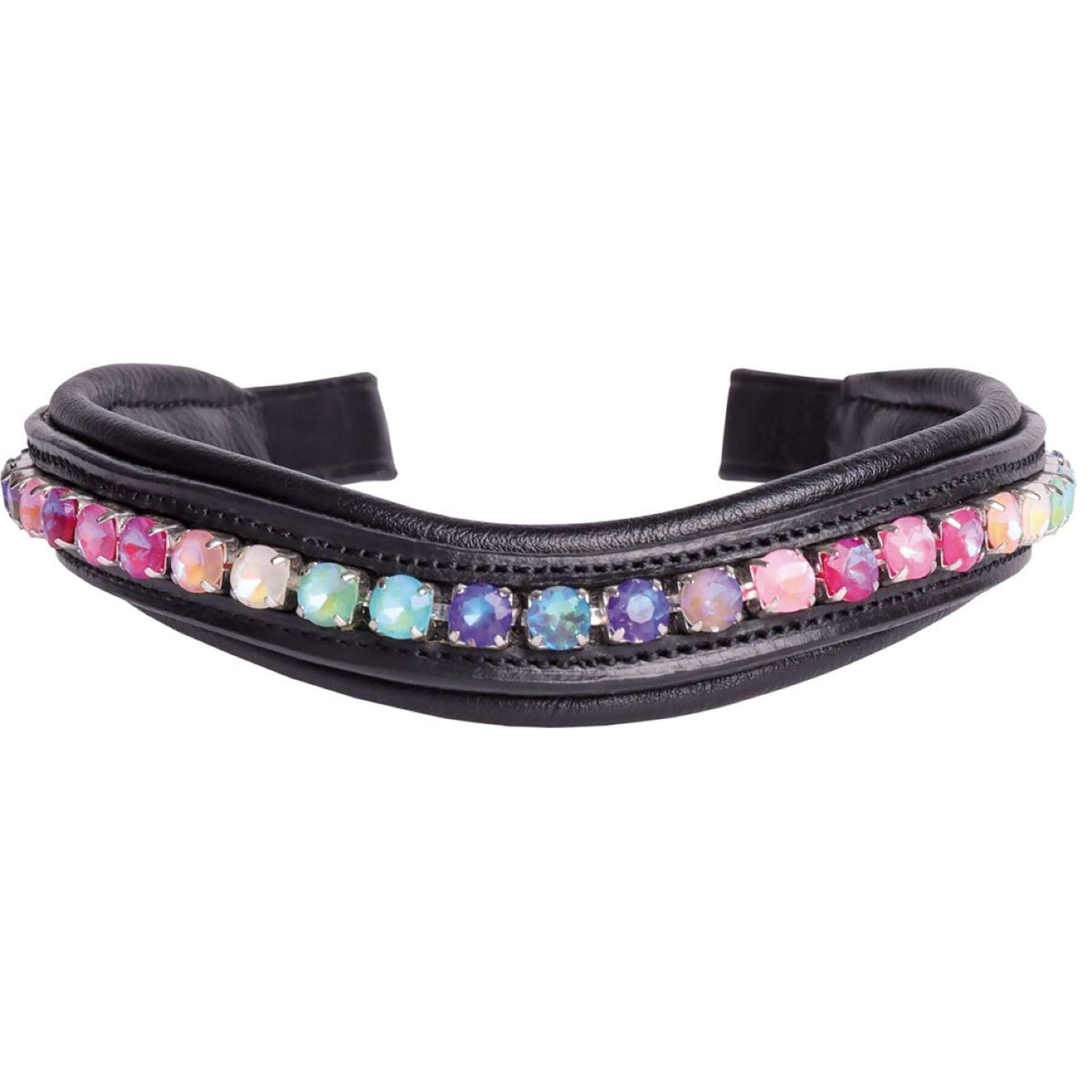 Harry's Horse Browband Rainbow Black