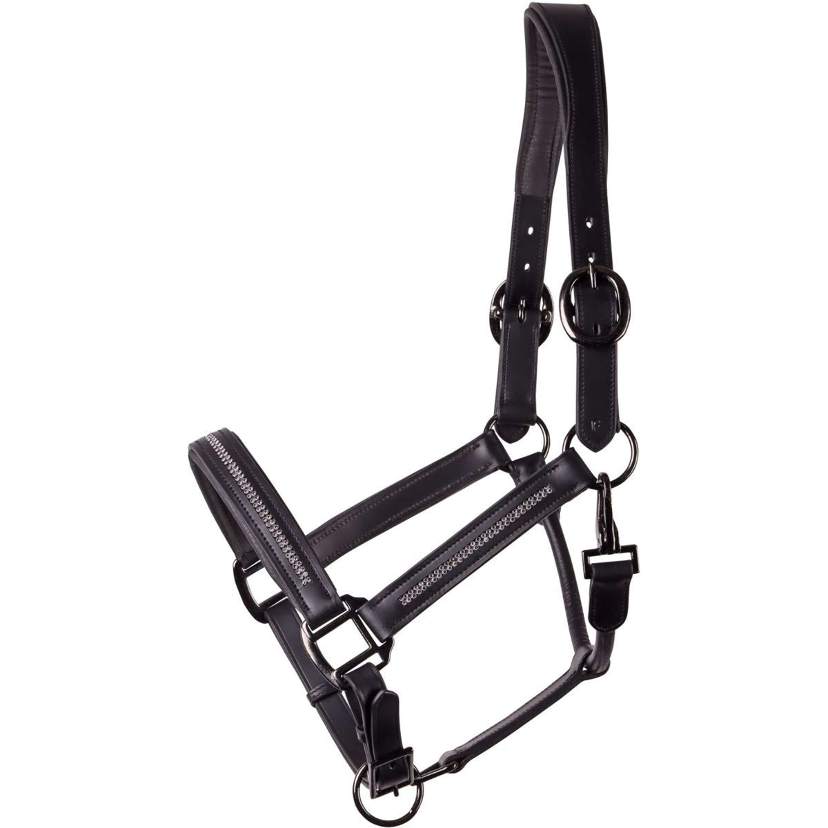 Harry's Horse Halter Leder Metallic Black/Gunmetal