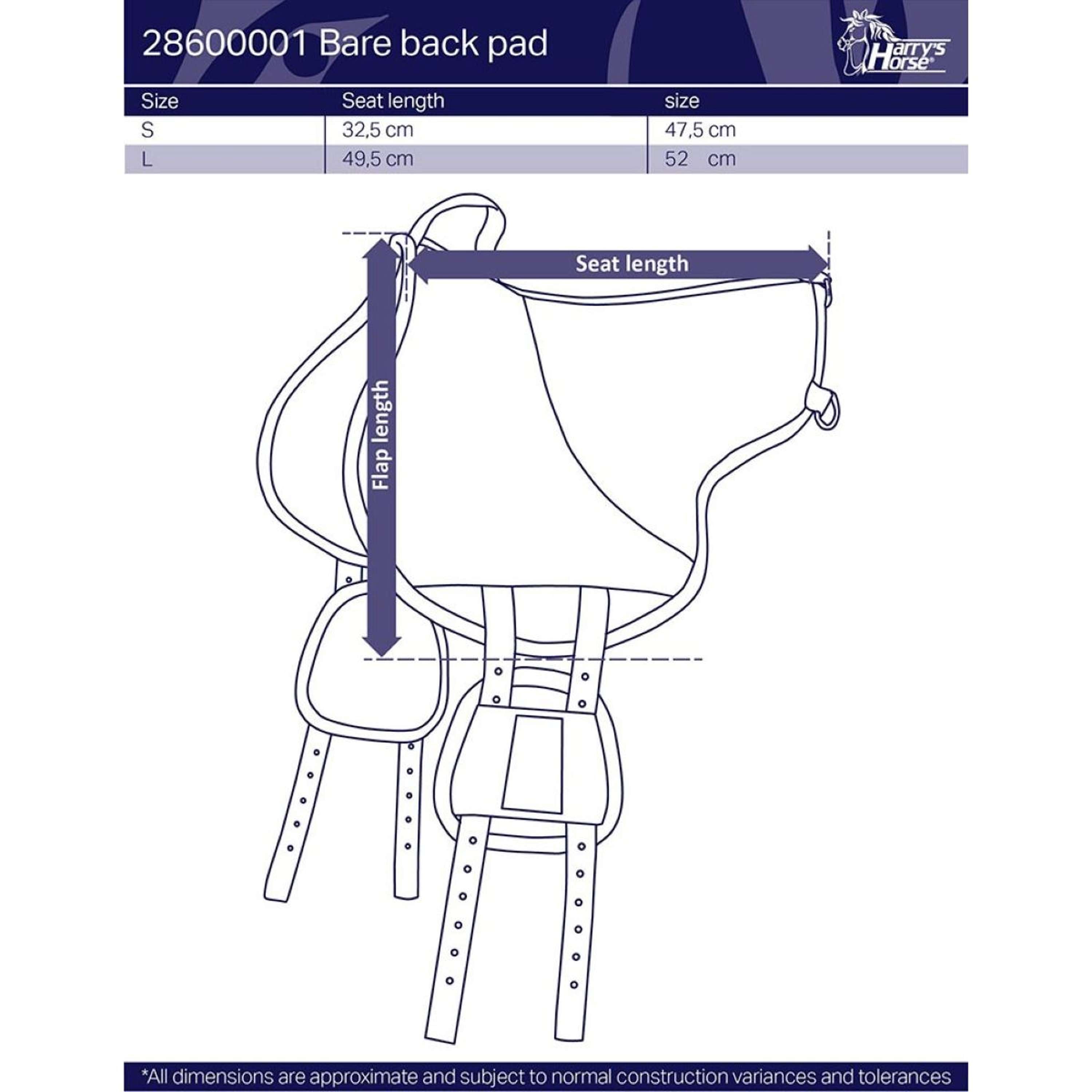 Harry's Horse Bareback Pad Grey