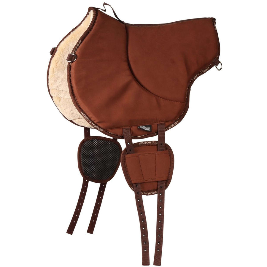 Harry's Horse Bareback Pad Faux Fur Brown