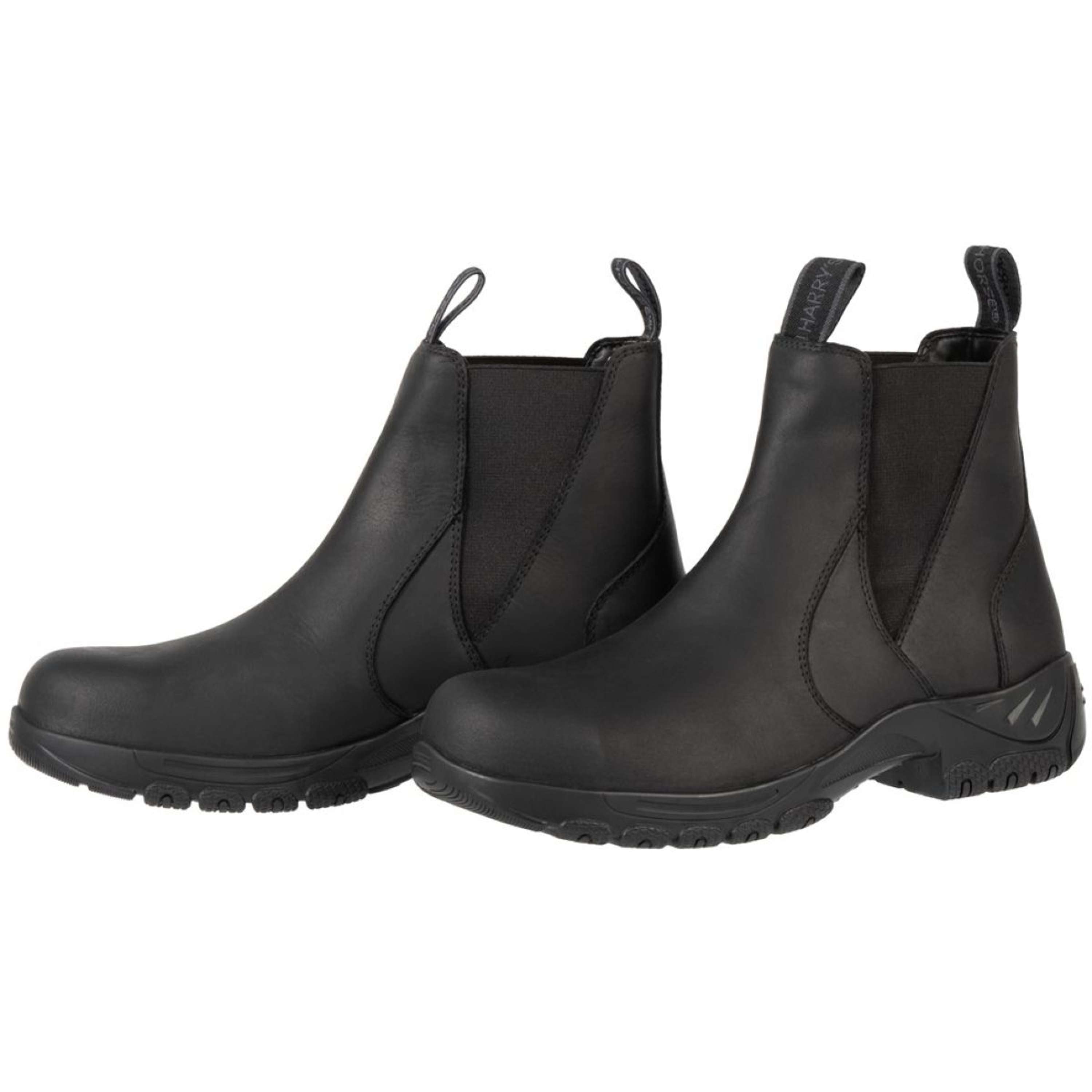 Harry's Horse Stable Boots Leder Safety Steel Toe Black