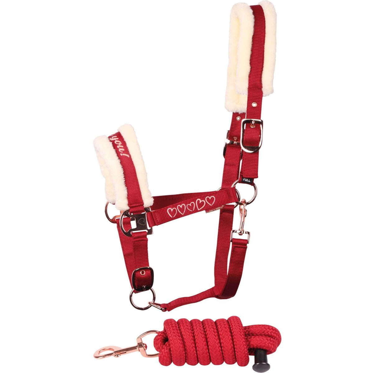 Harry's Horse Head Collar Set Love Red