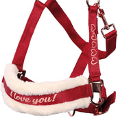 Harry's Horse Head Collar Set Love Red