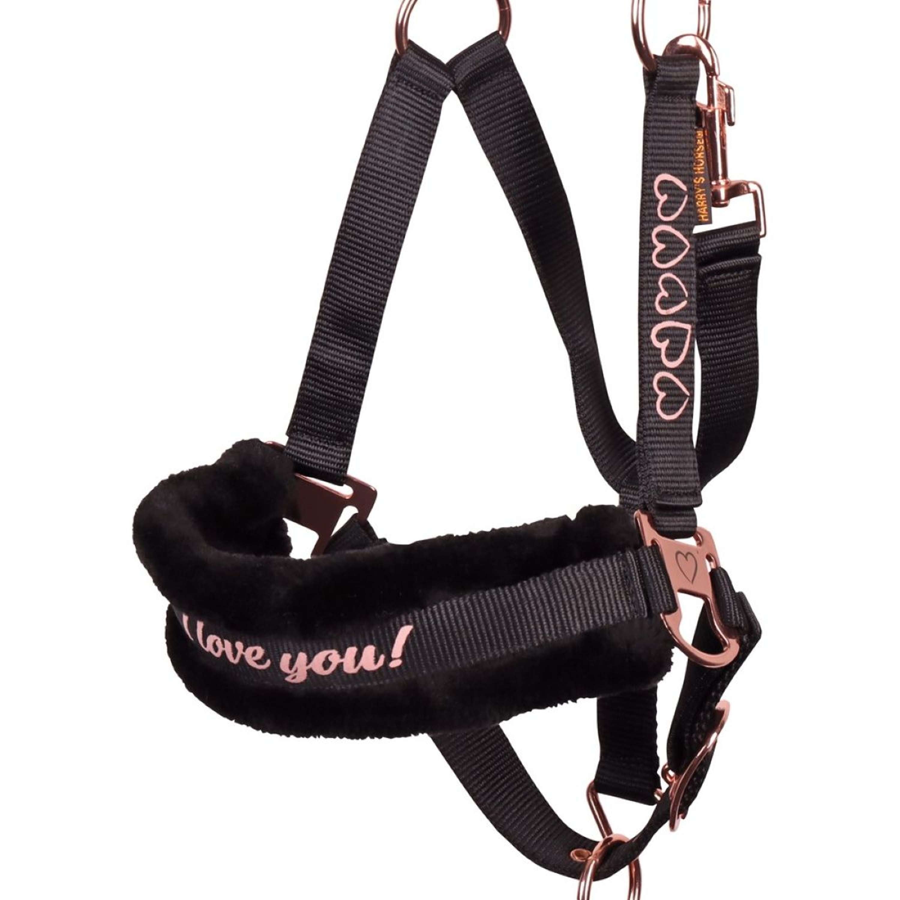 Harry's Horse Halter Set Love Black