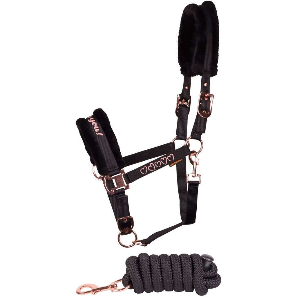 Harry's Horse Head Collar Set Love Black