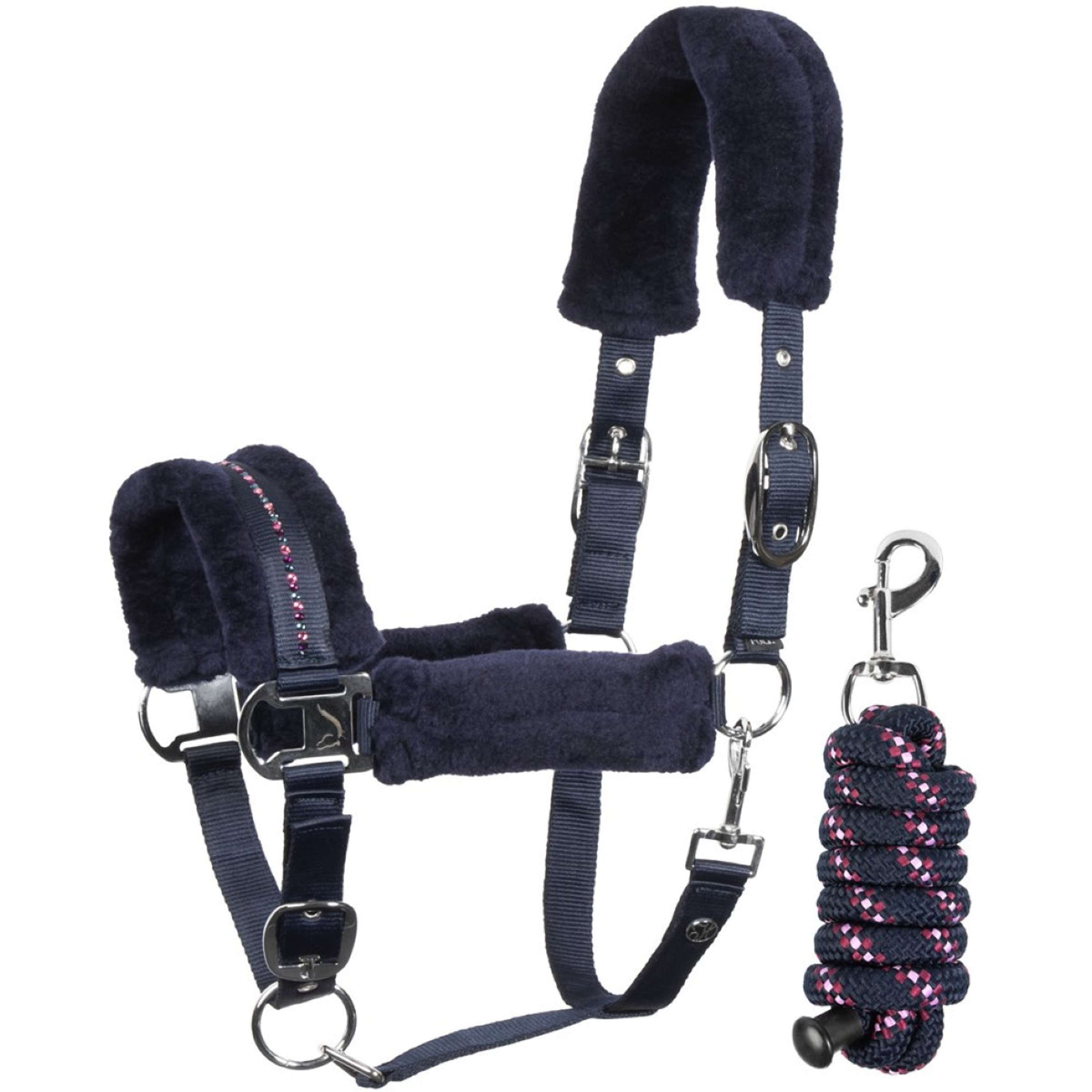 Harry's Horse Halter Set Denici Cavalli Purple Passion Crystal Peacoat