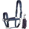 Harry's Horse Head Collar Set Denici Cavalli Purple Passion Satin Peacoat