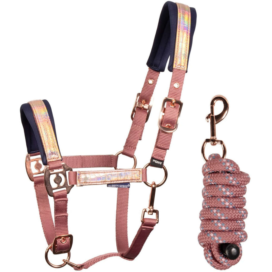 Harry's Horse Head Collar Set Diva Mauvewood Mauvewood