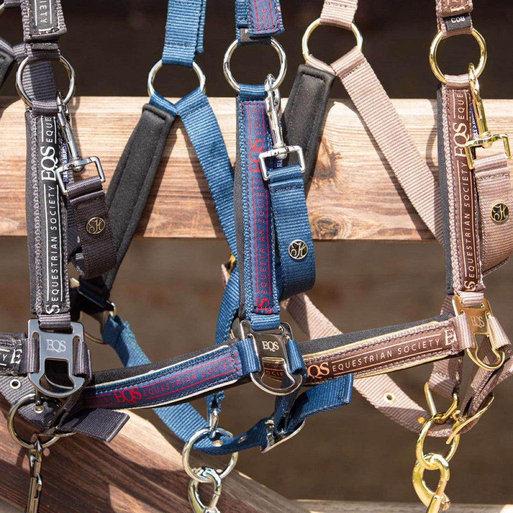 Harry's Horse Head Collar Set Equestrian Society Black Sand