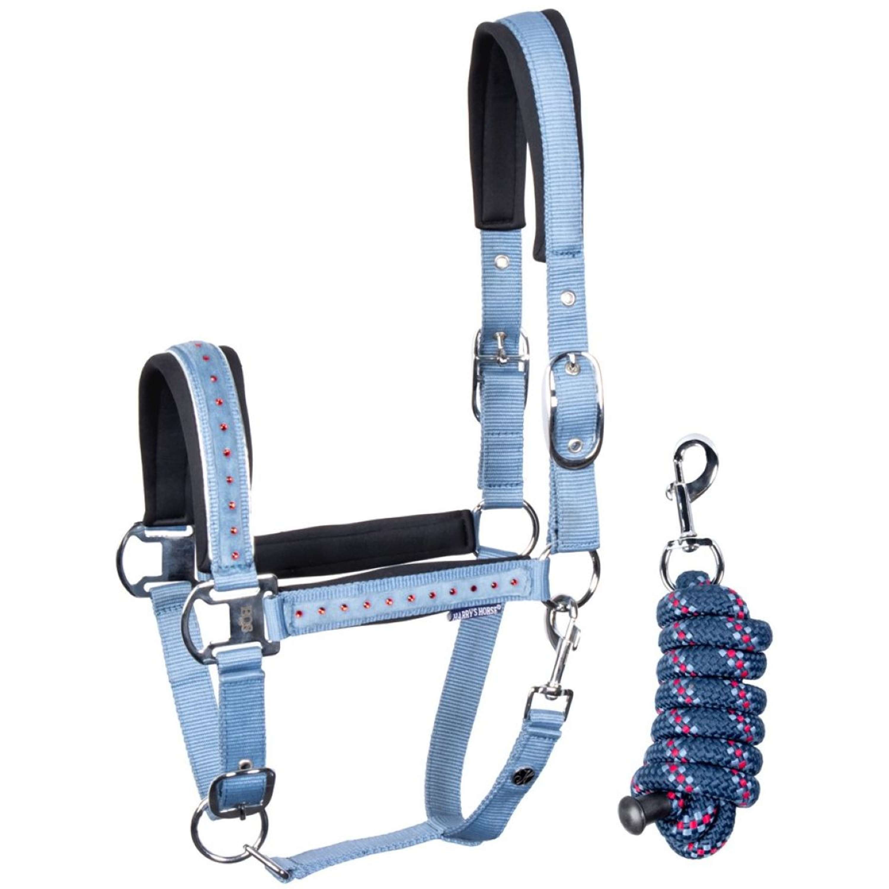 Harry's Horse Halter Set Crystal Blue Heaven