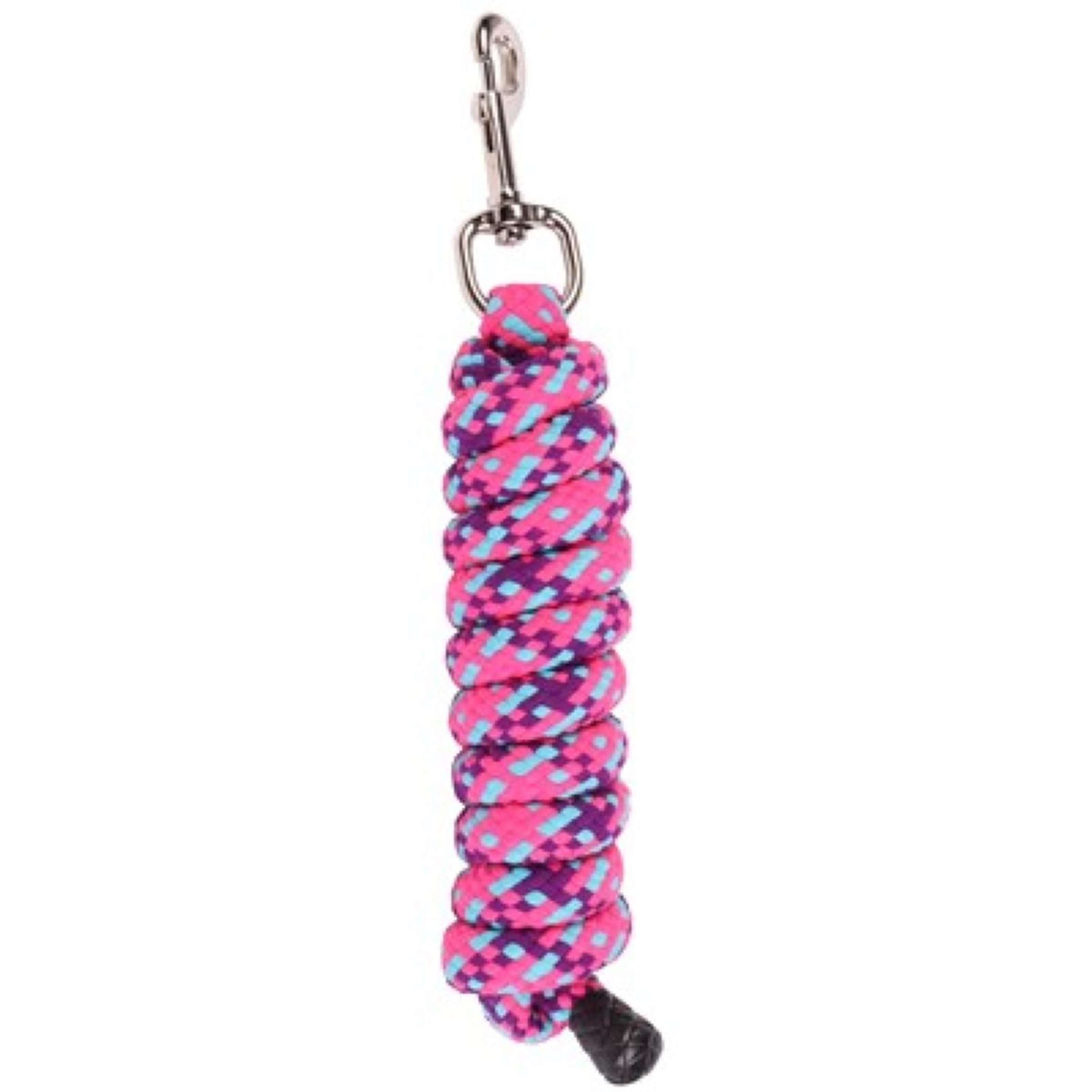 Harry's Horse Mounty Leadrope Snap Hook Fuchsia/Purple/Turquoise