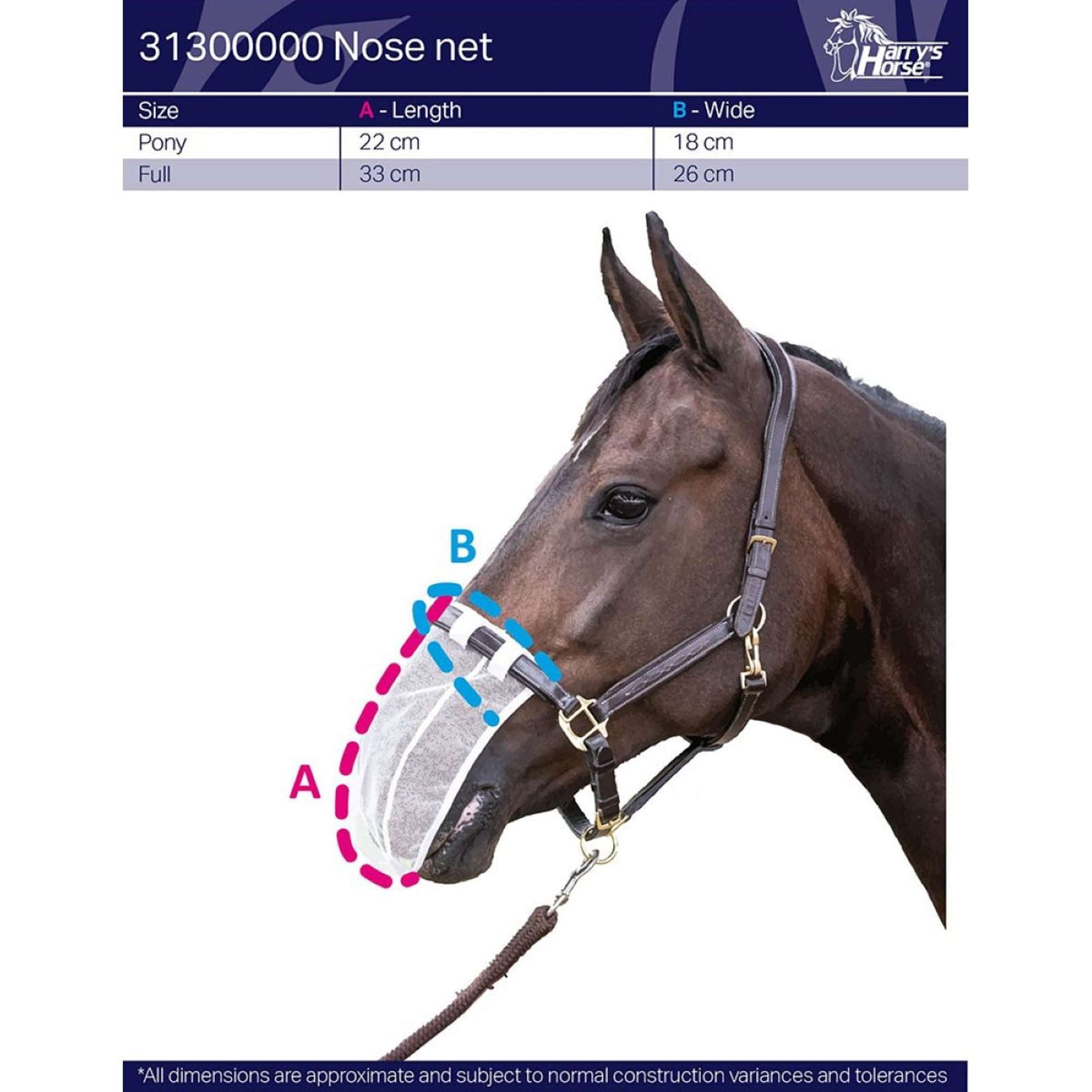 Harry's Horse Nose Net Black