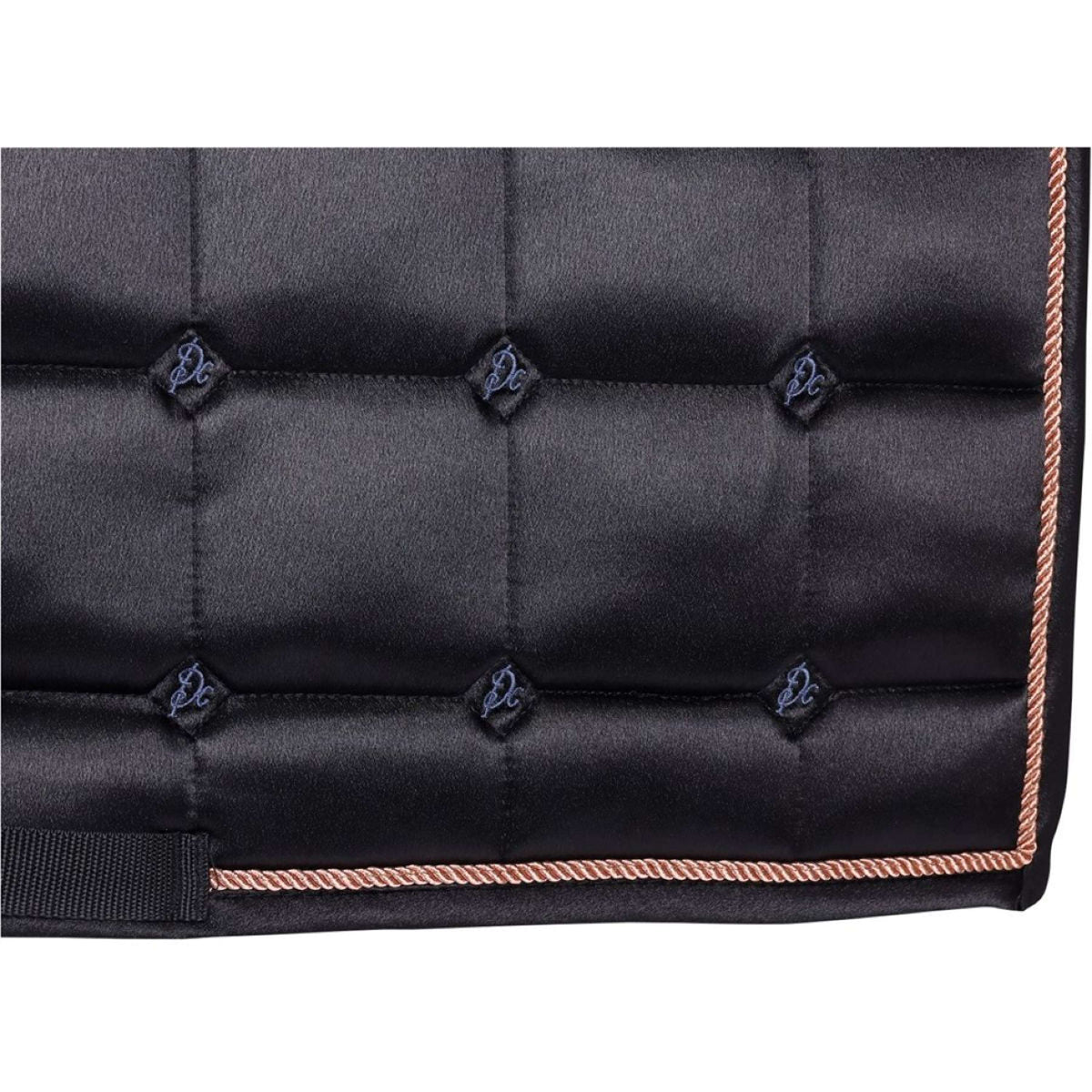 Harry's Horse Saddlepad Denici Cavalli Indigo Satin Dressage Black