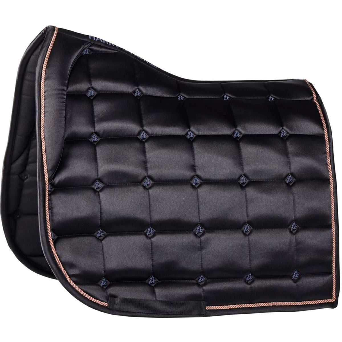 Harry's Horse Saddlepad Denici Cavalli Indigo Satin Dressage Black