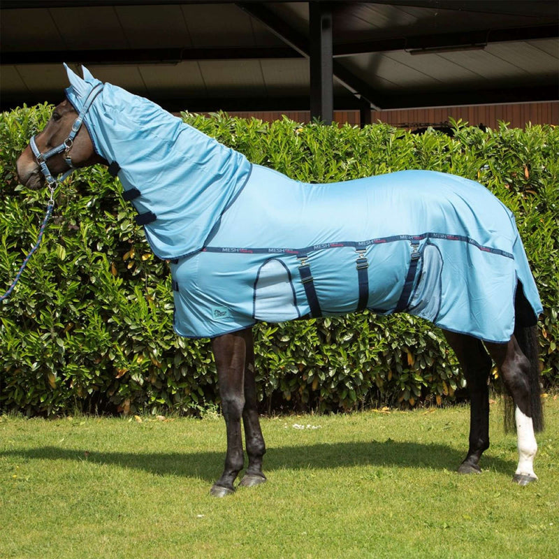 Harry's Horse Fly Rug Mesh-Pro Belly Blue Heaven