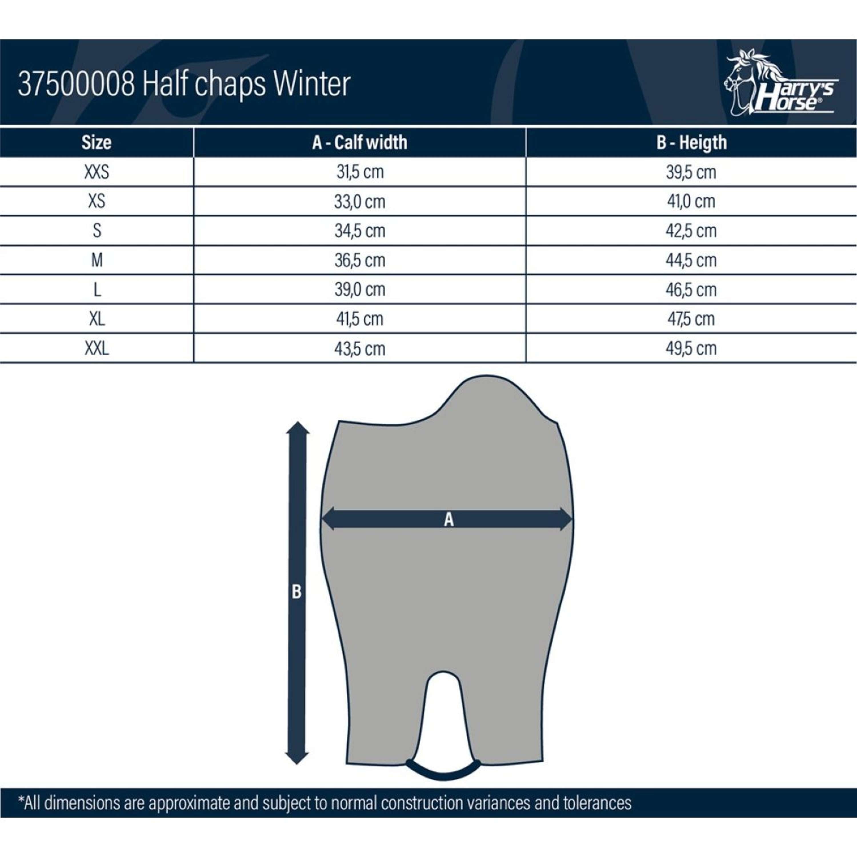 Harry's Horse Minichaps Winter Black
