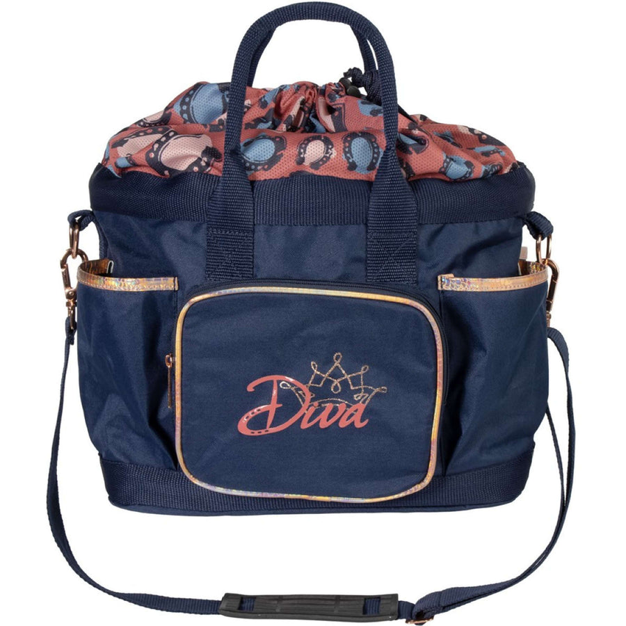 Harry's Horse Grooming Bag Diva Mauvewood Collegiate-Blue