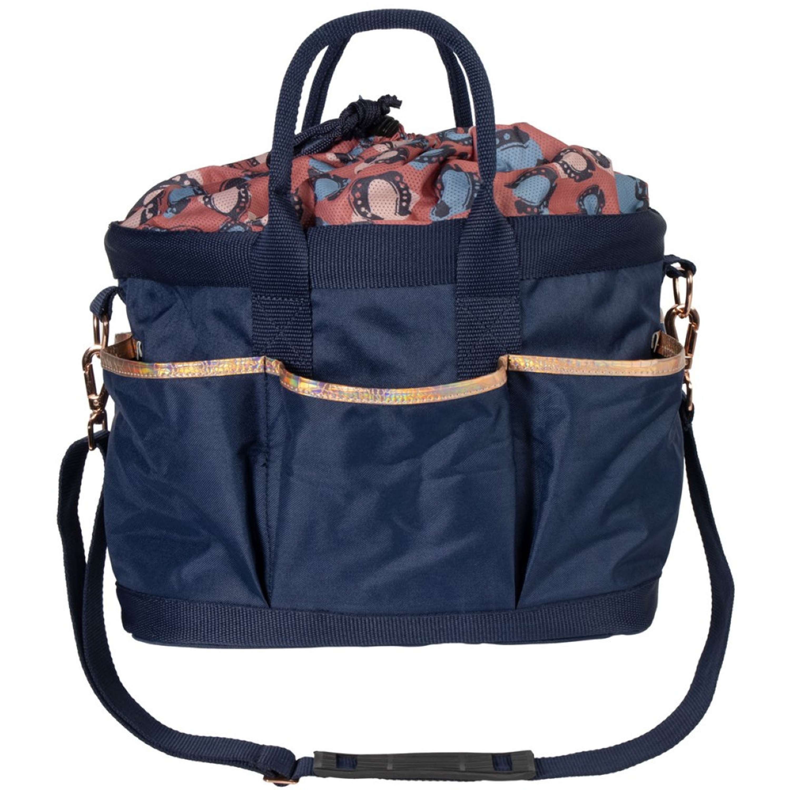 Harry's Horse Grooming Bag Diva Mauvewood Collegiate-Blue