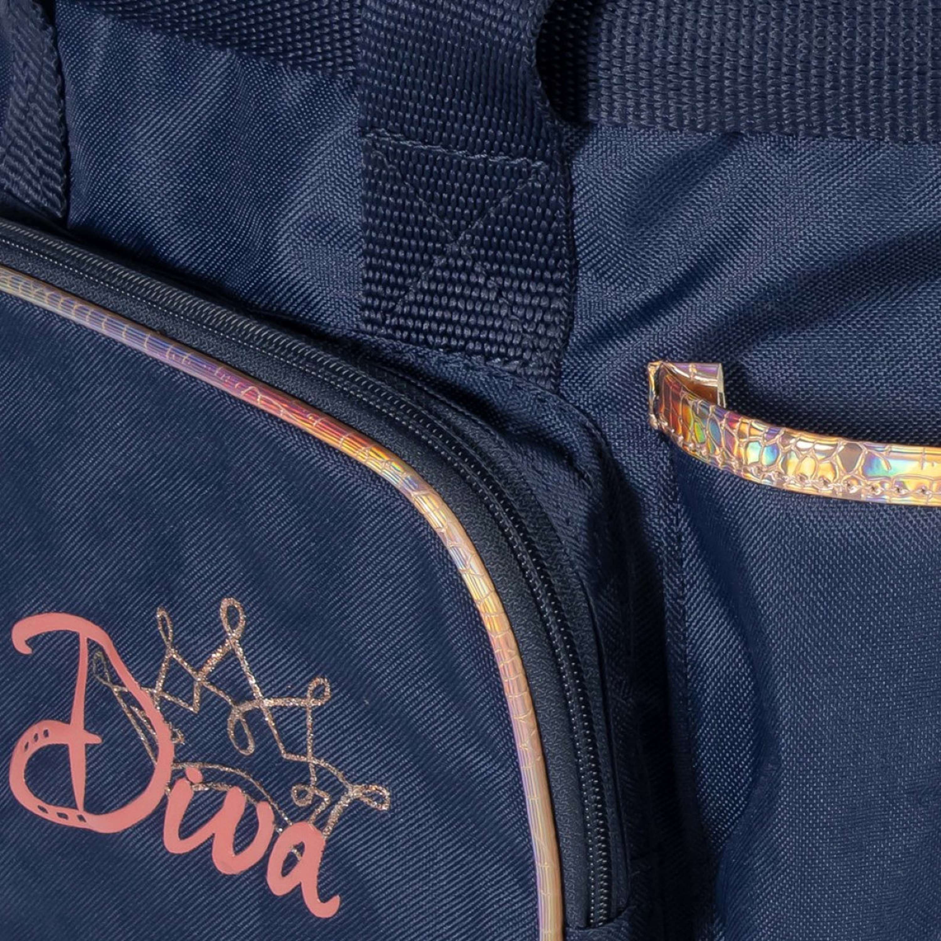 Harry's Horse Grooming Bag Diva Mauvewood Collegiate-Blue