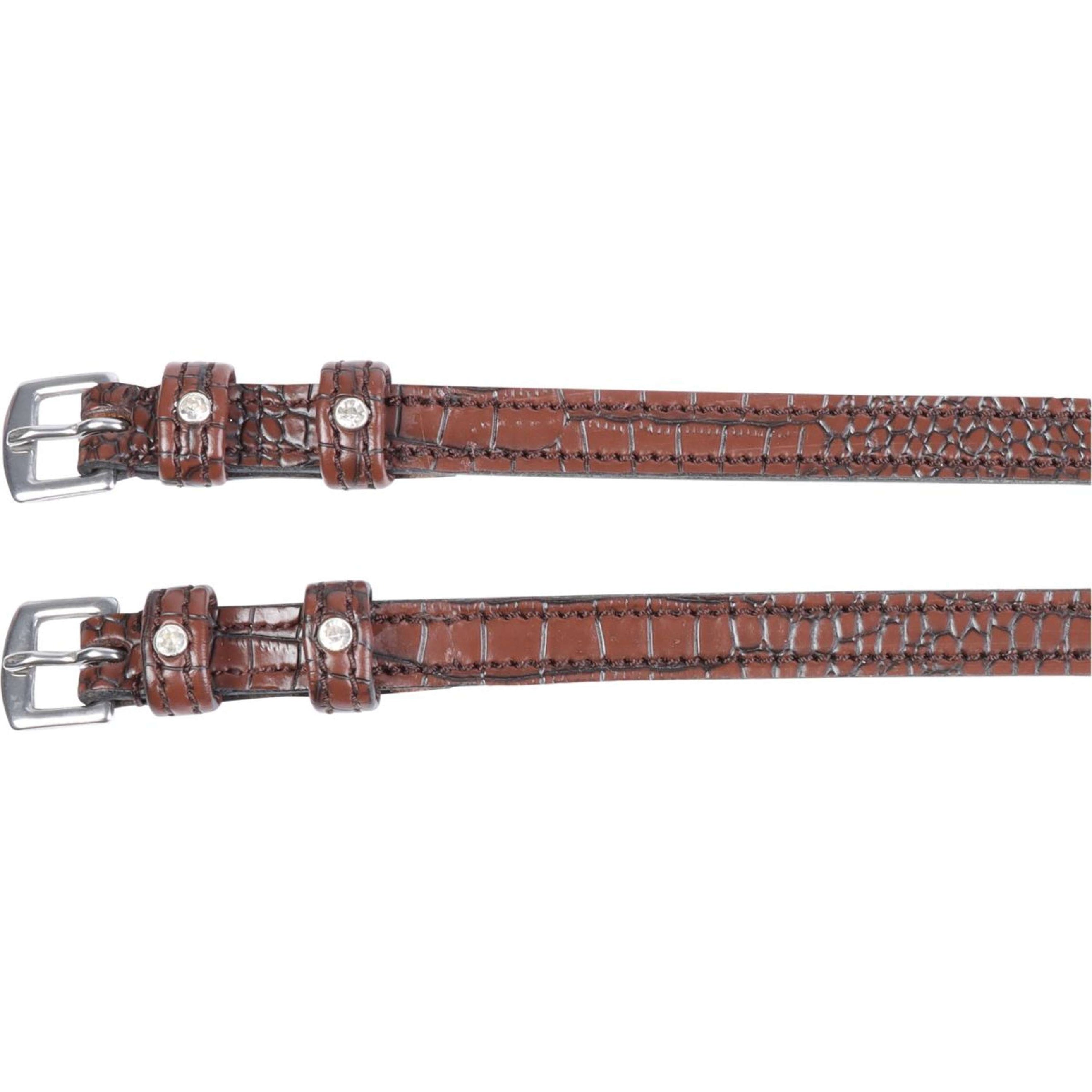 Harry's Horse Spur straps Croco Brown Brown