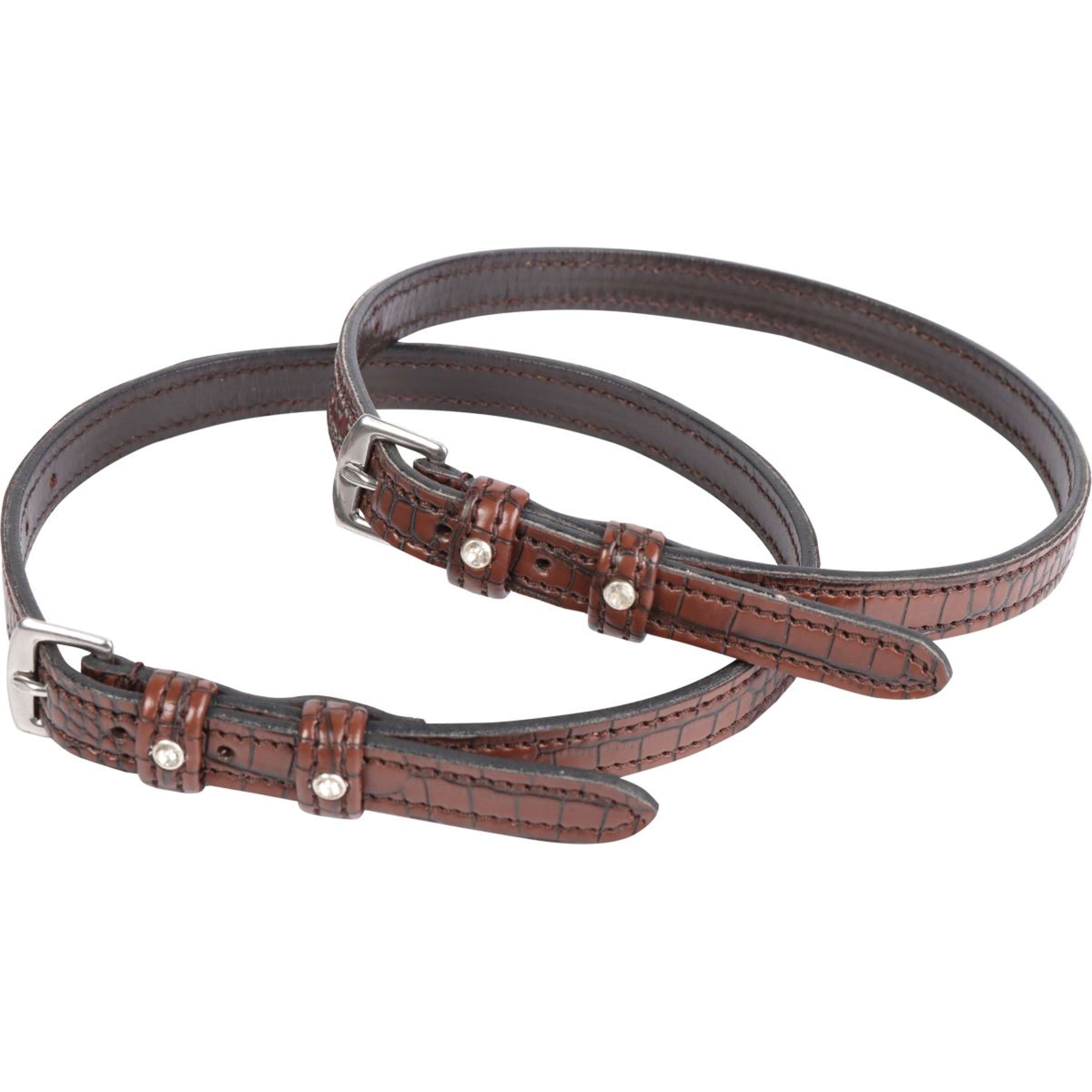 Harry's Horse Spur straps Croco Brown Brown