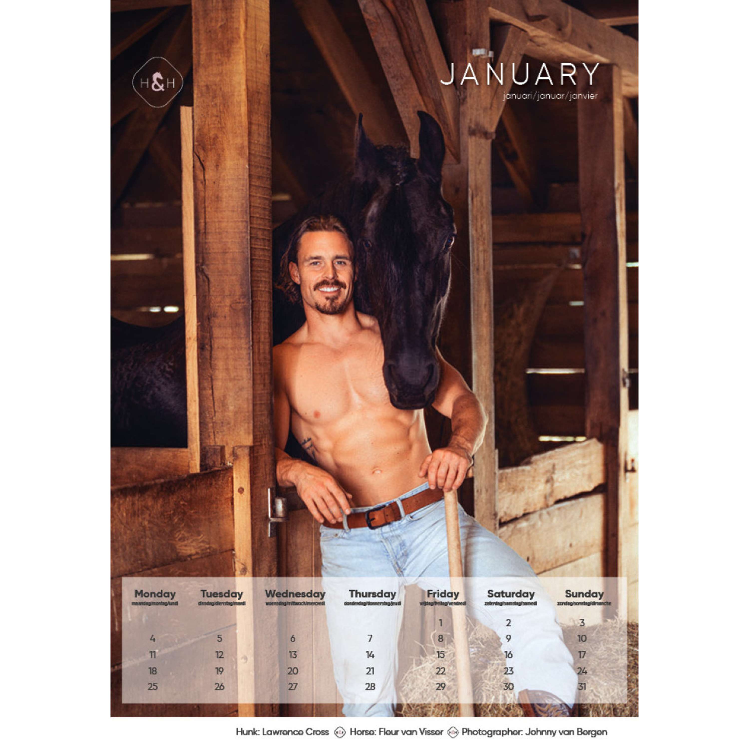 Calender Horse and Hunk 2027