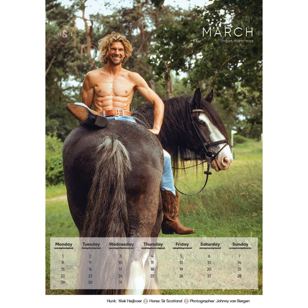 Calender Horse and Hunk 2027