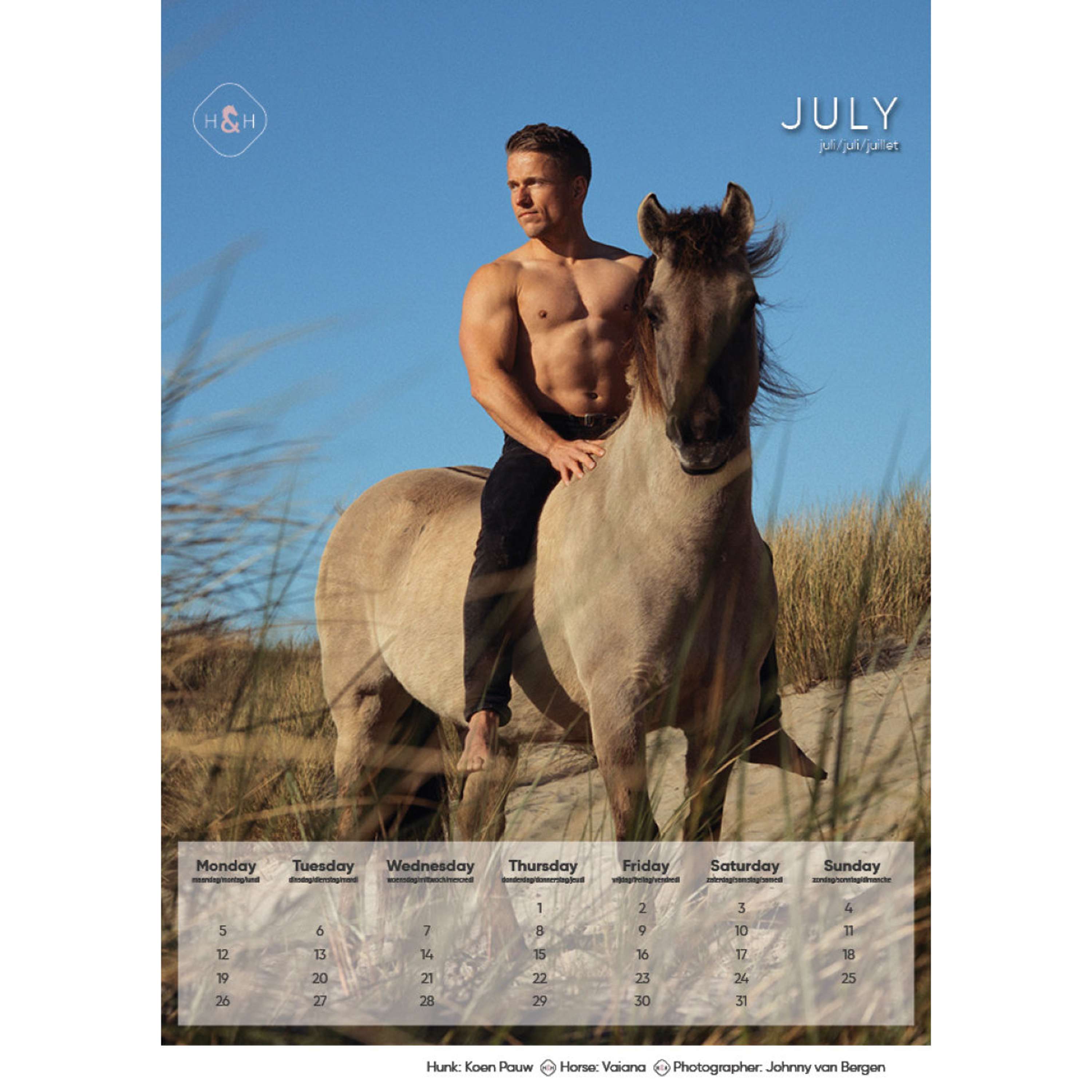 Calender Horse and Hunk 2027