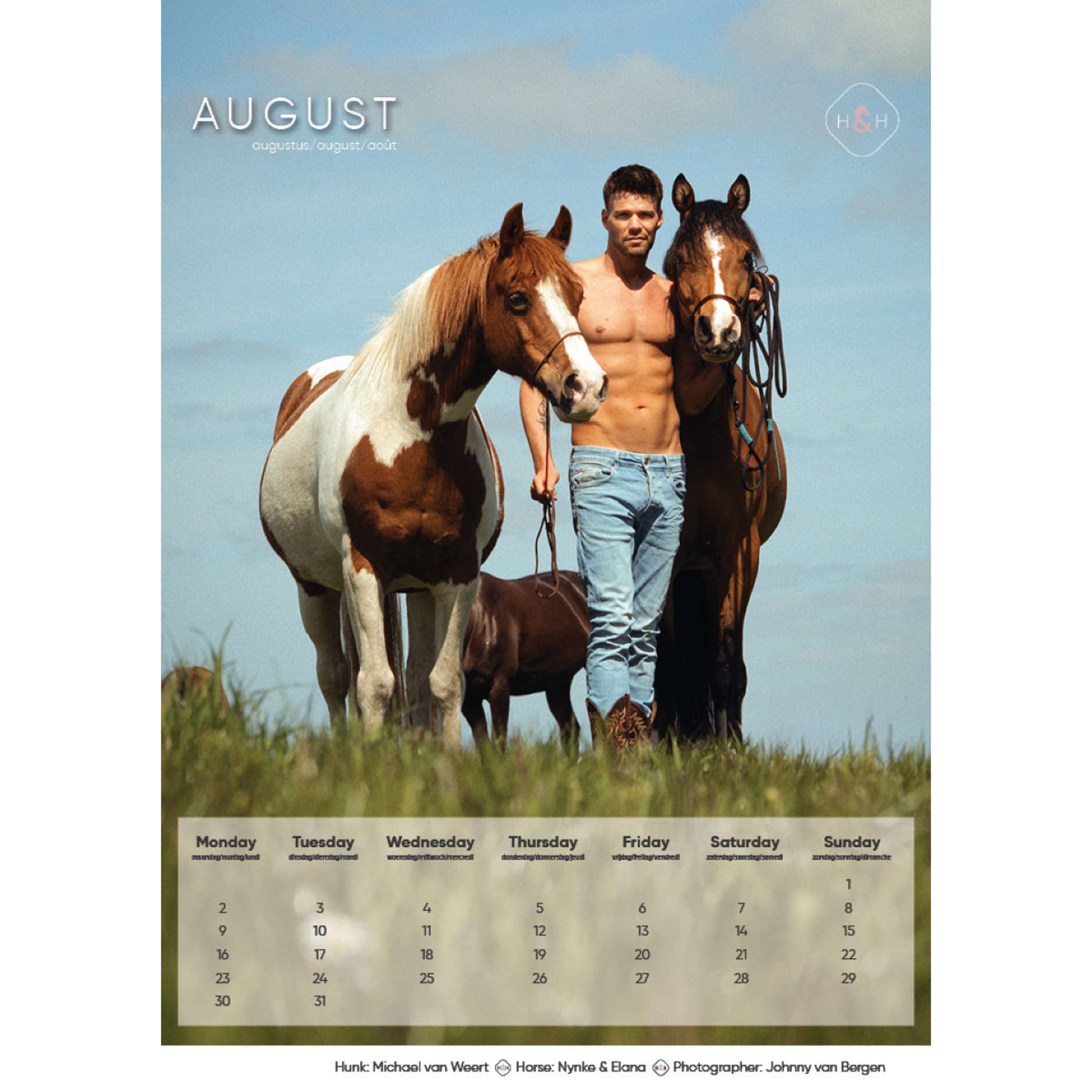 Calender Horse and Hunk 2027