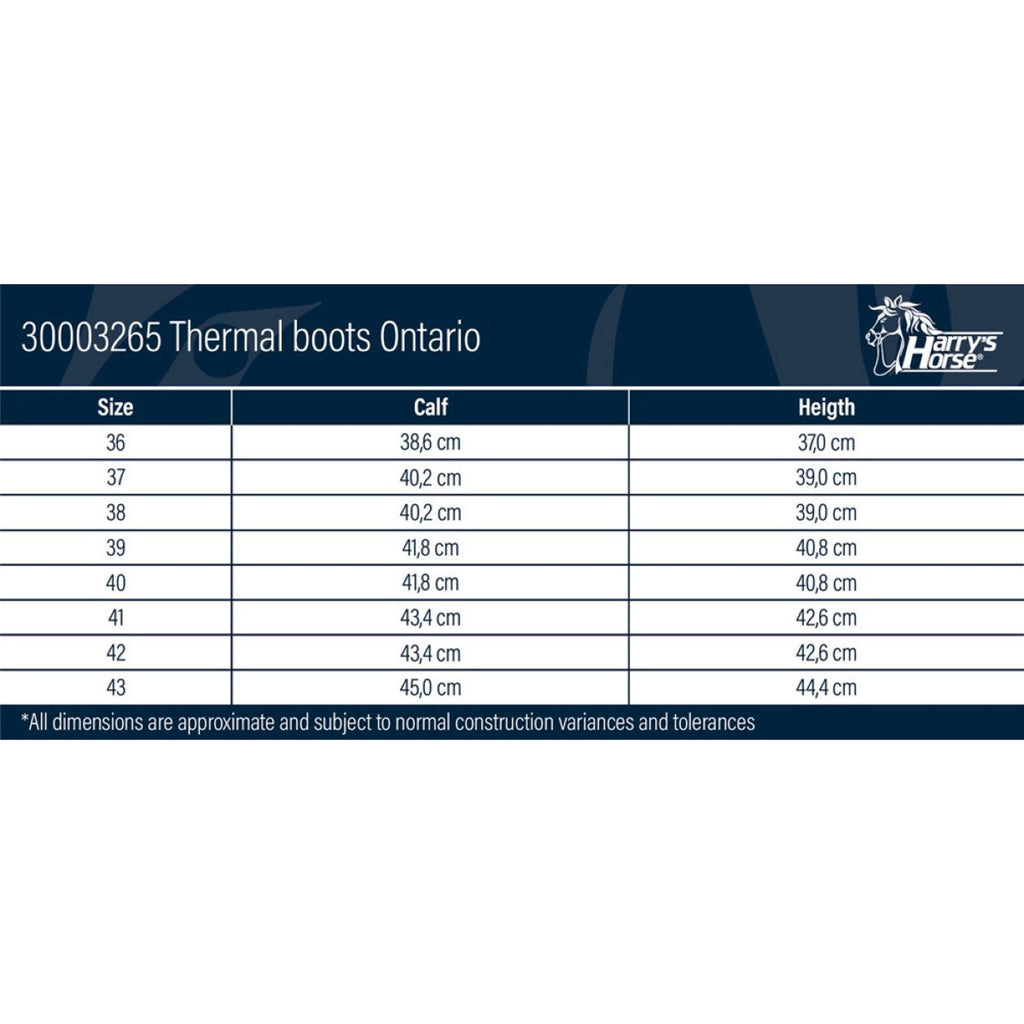 Harry's Horse Thermo Boots Ontario Black