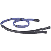 Harry's Horse Reins Supergrip with Stoppers Blue