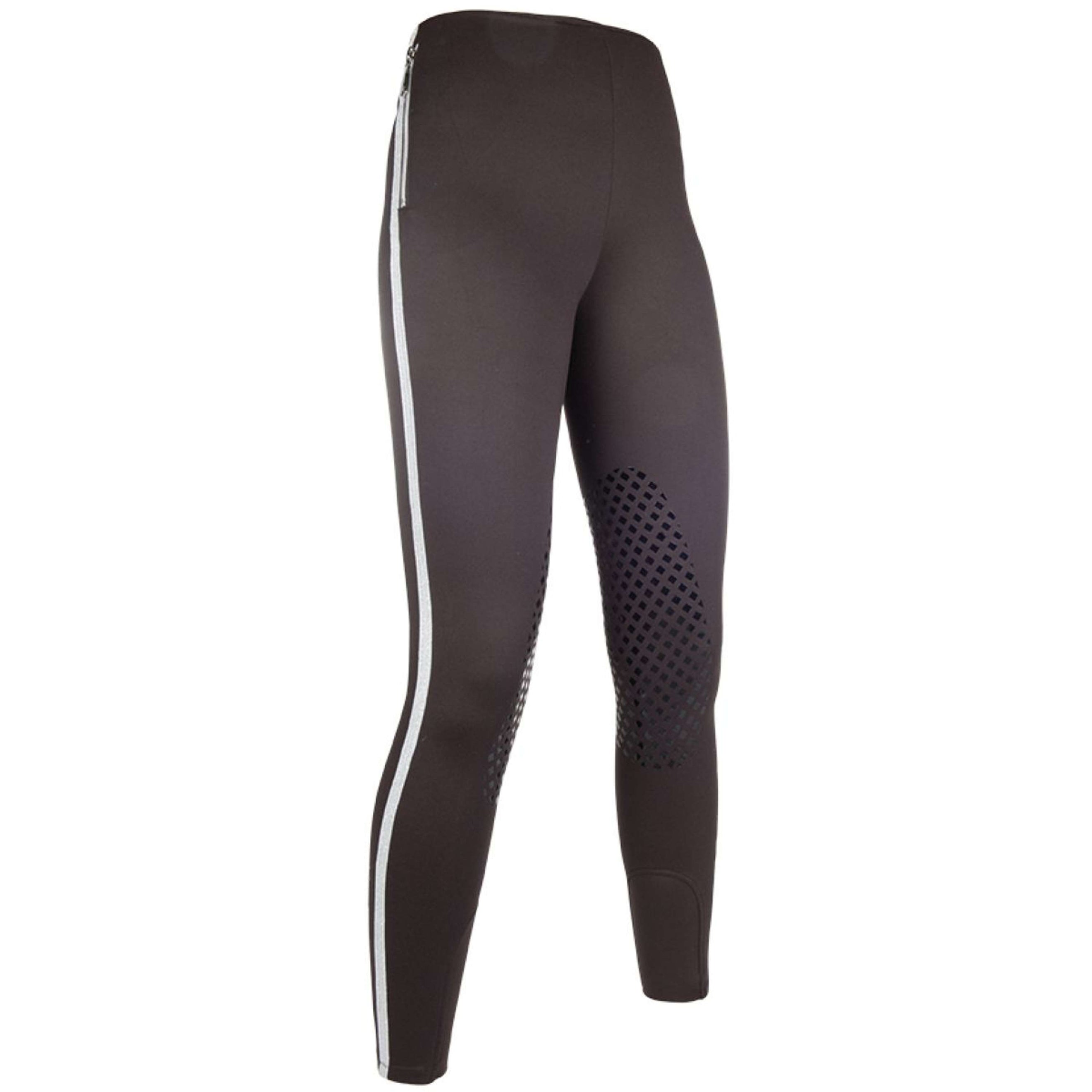 HKM Riding Legging Glorenza Silicone Kneepatch Swamp Brown HKM Riding Legging Glorenza Silicone Kneepatch Swamp Brown