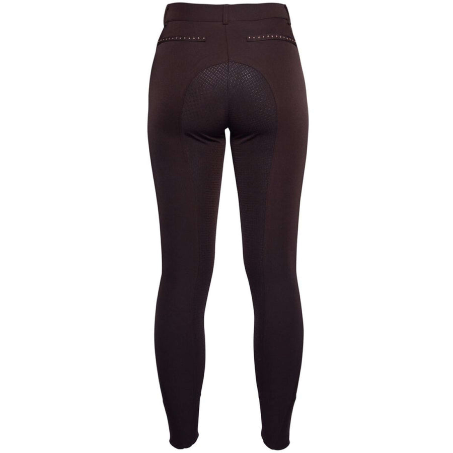 HKM Breeches Rosegold Glamour Full Grip Brown/Rosegold