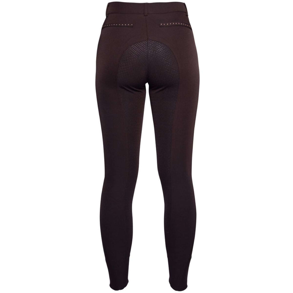 HKM Breeches Rosegold Glamour Full Grip Brown/Rosegold