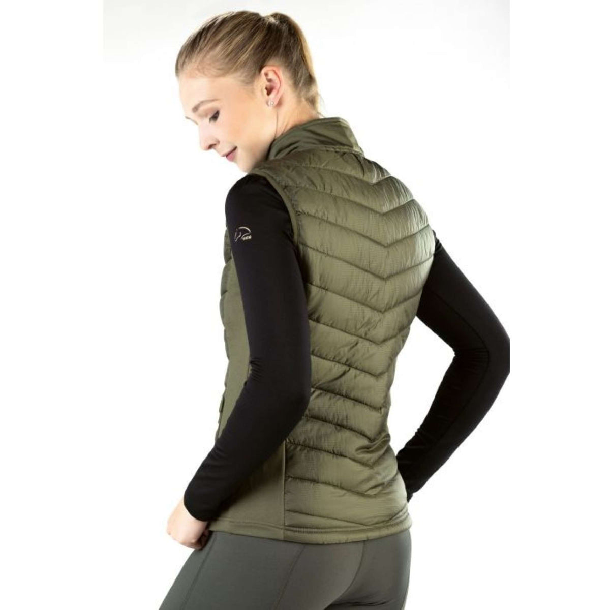 HKM Bodywarmer Jersey Basel Olive Green