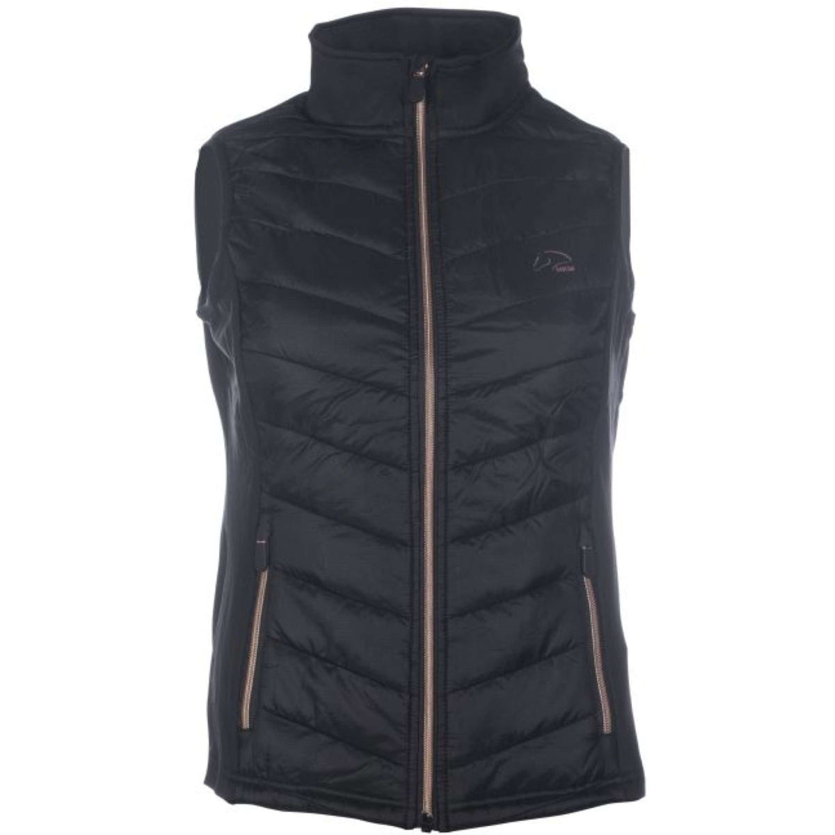 HKM Bodywarmer Jersey Basel Black/Rosegold