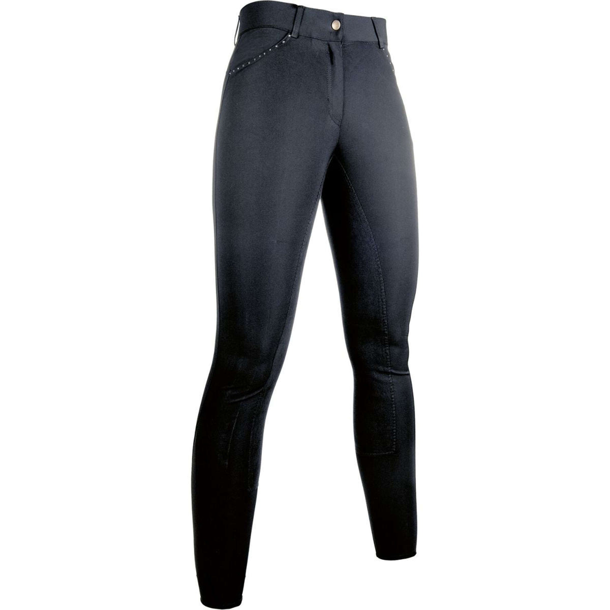 HKM Breeches Rosegold Glamour Full Seat Darkblue/RoseGold