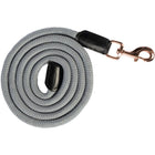 HKM Lead Rope Rosegold Glamour Musketon Hook Gray/Rose Gold