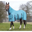 HKM Fly Rug Lissabon with a Hood Aqua